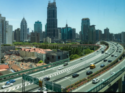 Traffic road in China
