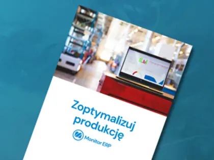 Okładka przewodnika optymalizacyjnego systemu Monitor ERP.