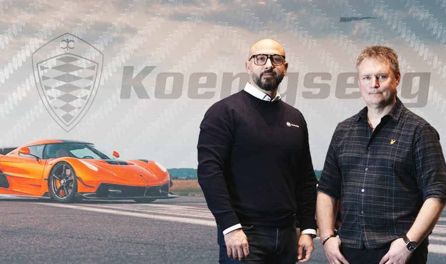 Hossein Mohaddes, Sales and Partner Manager at Monitor ERP and Mikael Melander, Senior ERP System Specialist at Koenigsegg