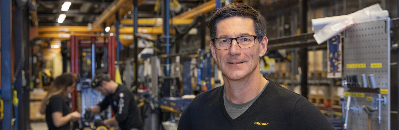 A portrait of Stig Engström, the founder and largest owner of engcon