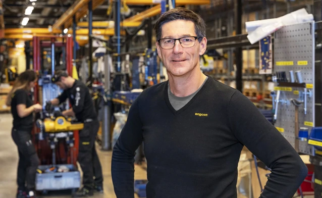 A portrait of Stig Engström, the founder and largest owner of engcon