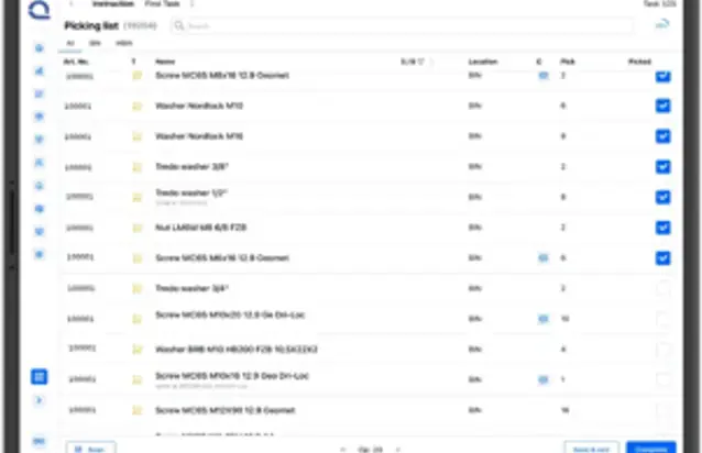 En dataskjerm med masse data på.