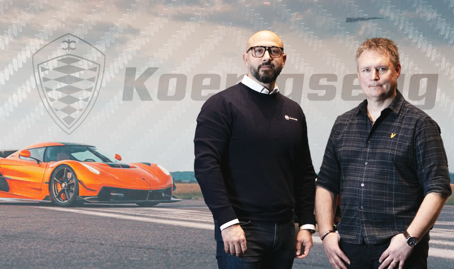 Hossein Mohaddes, Sales and Partner Manager at Monitor ERP and Mikael Melander, Senior ERP System Specialist at Koenigsegg
