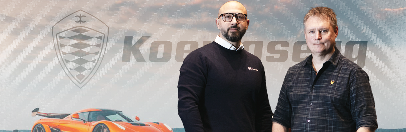 Hossein Mohaddes, Sales and Partner Manager at Monitor ERP and Mikael Melander, Senior ERP System Specialist at Koenigsegg