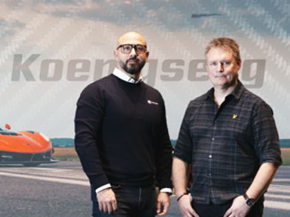 Hossein Mohaddes, Sales and Partner Manager at Monitor ERP and Mikael Melander, Senior ERP System Specialist at Koenigsegg