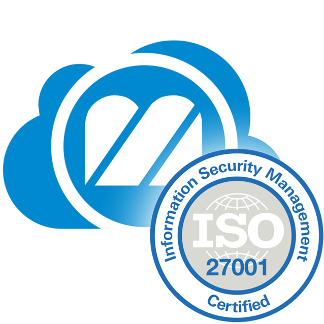 Monitor ERP Cloud - ISO-27001 certification icon. 