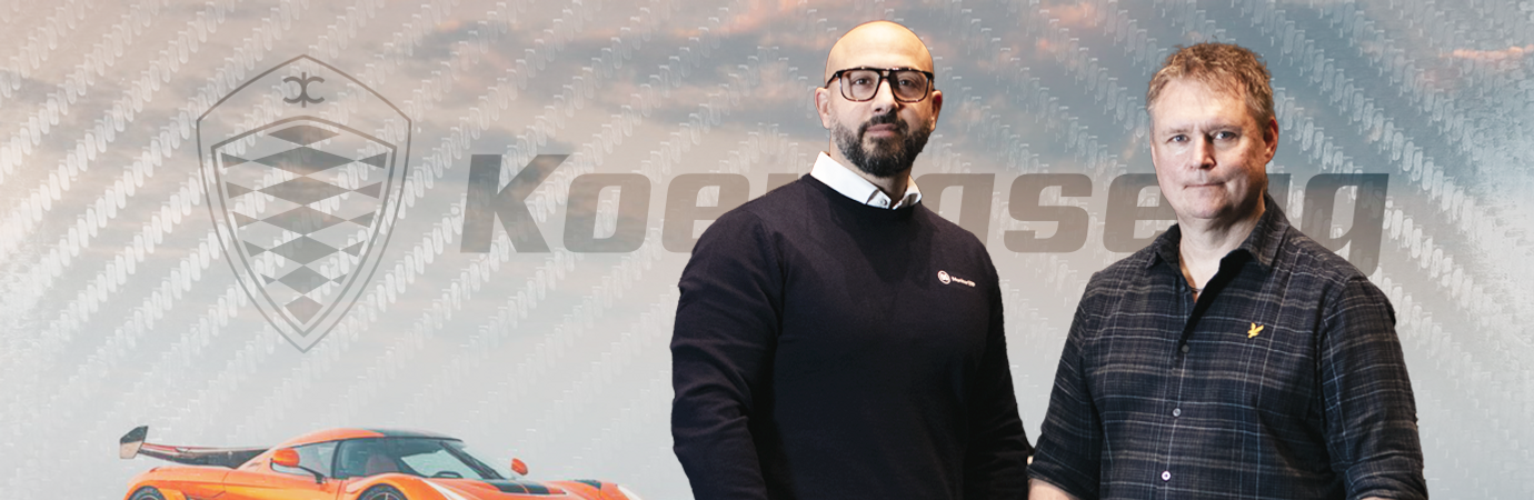 Hossein Mohaddes, Sales and Partner Manager at Monitor ERP and Mikael Melander, Senior ERP System Specialist at Koenigsegg