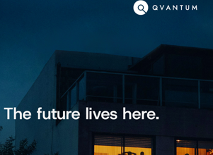 A building with people looking out of the windows.