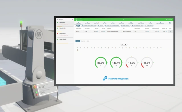 Maskinintegration, ett tillval i Monitor ERP