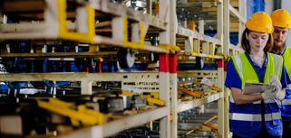 personer inventerar i lagret