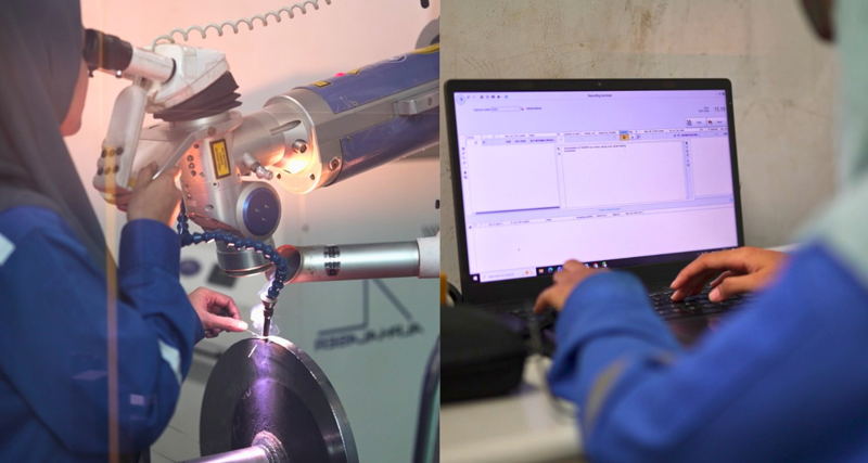 PT Bumi Cahaya Unggul’s precision laser welding process is recorded using Monitor ERP.