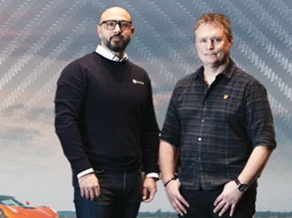 Hossein Mohaddes, Sales and Partner Manager at Monitor ERP and Mikael Melander, Senior ERP System Specialist at Koenigsegg