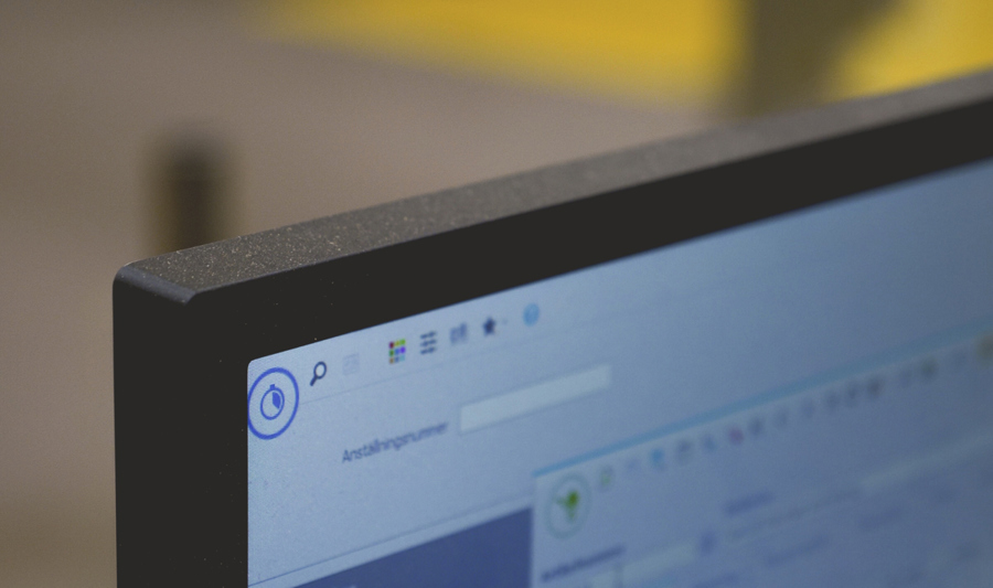 Close up of a computer screen
