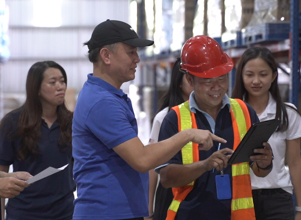 People in a factory